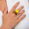 Dominique Denaive Orange Everly Statement Resin Ring Timeless Martha's Vineyard 