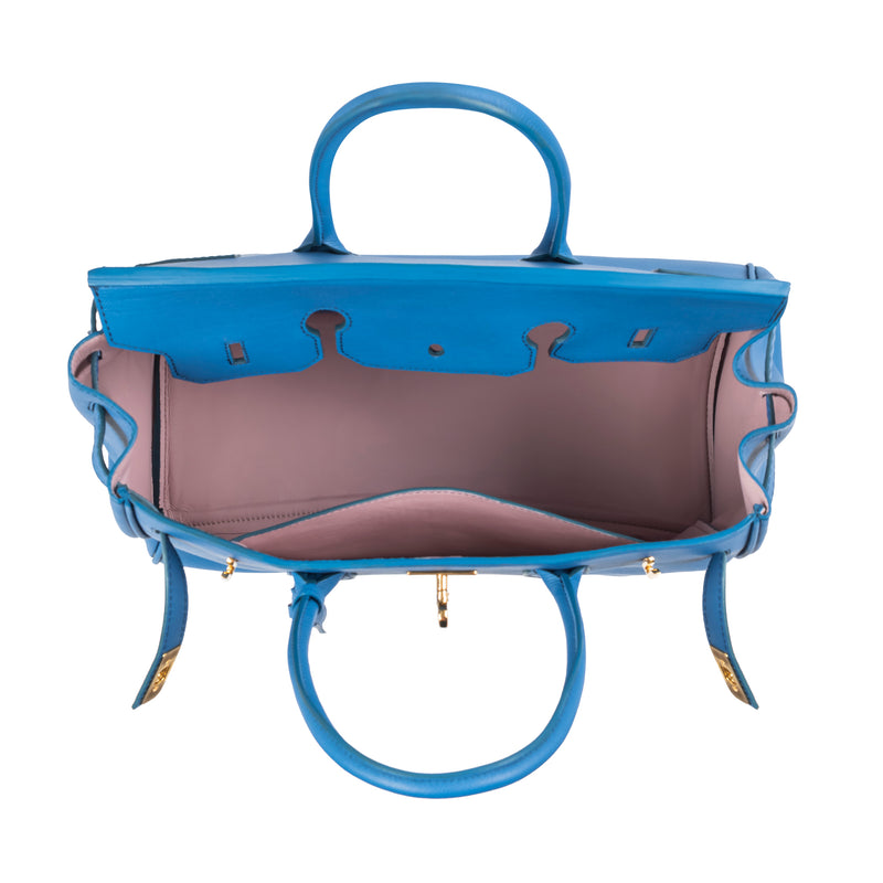 Timeless Iconic Epsom Leather Day Tote - French Blue
