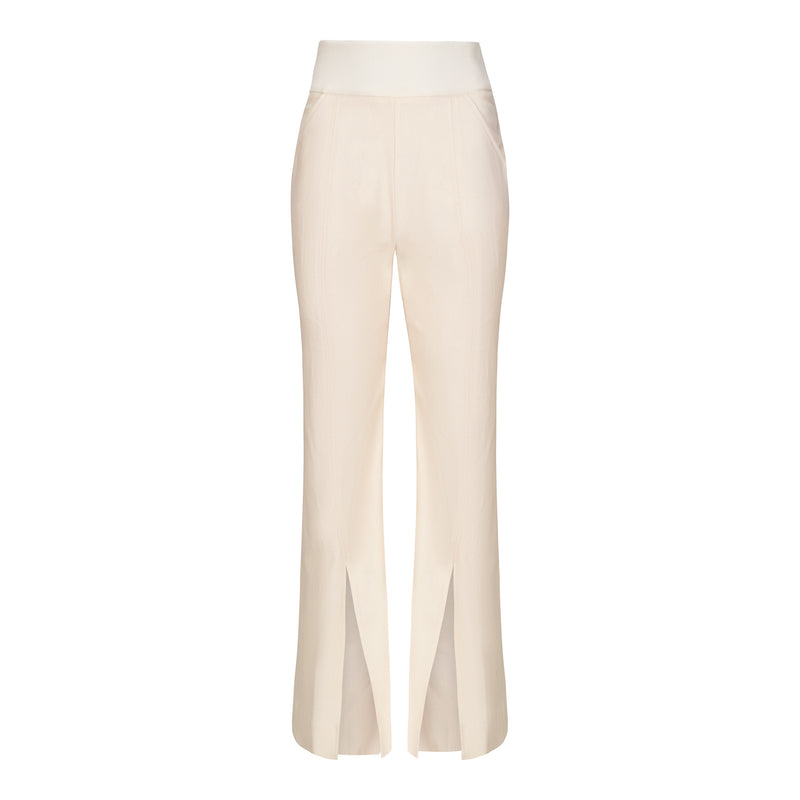 Cotton Drill Entirety Trouser - Ecru