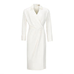 Natan Ando Ivory Structured Jersey Midi Dress Timeless Martha's Vineyard 