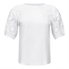 Purotatto White Detailed Short Sleeve T-Shirt Timeless Martha's Vineyard 