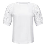 Purotatto White Detailed Short Sleeve T-Shirt Timeless Martha's Vineyard 