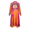 Kutnia Zeugma Geometric Pattern Silk Midi Dress