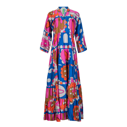 Rianna and Nina Volvant Printed Silk Maxi Dress Timeless Martha's Vineyard 
