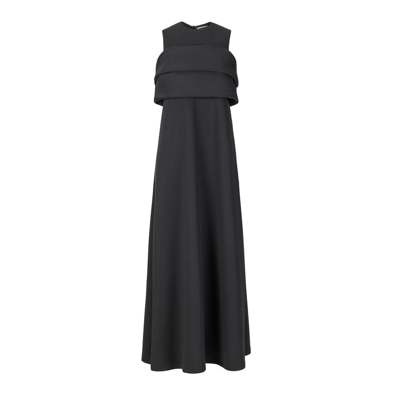 Boheme Winter Weight Maxi Dress - Black