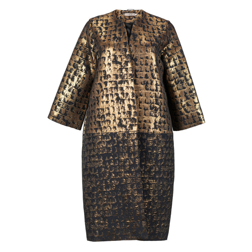 And Tate Black and Gold Two Tone Evening Coat Timeless Martha's Vineyard 
