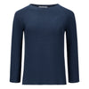 Amina Rubinacci Navy Monello Raglan Cotton Sweater Timeless Martha's Vineyard 