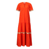 Tiered Maxi Dress - Persimmon Orange