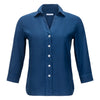 Rosso35 Linen Shirt - Blue Timeless Martha's Vineyard