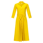 Rosso35 Belted Shirt Dress - Yellow Timeless Martha's Vineyard