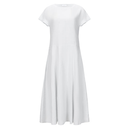 Rosso35 Linen Dress - Light Grey Timeless Martha's Vineyard