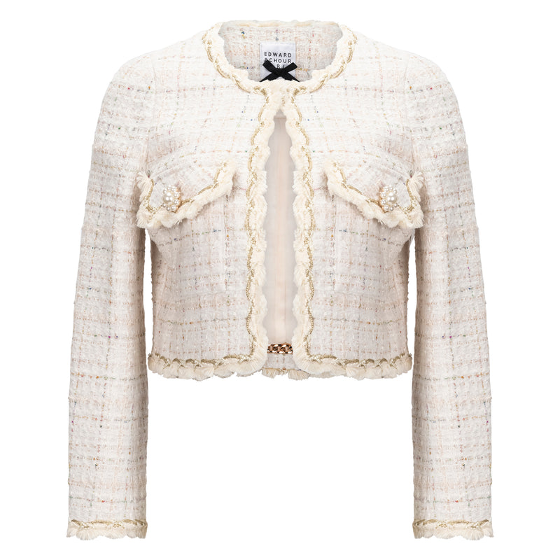 Edward Achour Bouclé Tweed Jacket Timeless Martha's Vineyard 