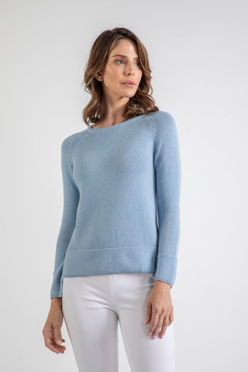 Amina Rubinacci Knit Cotton Sweater Timeless Martha's Vineyard