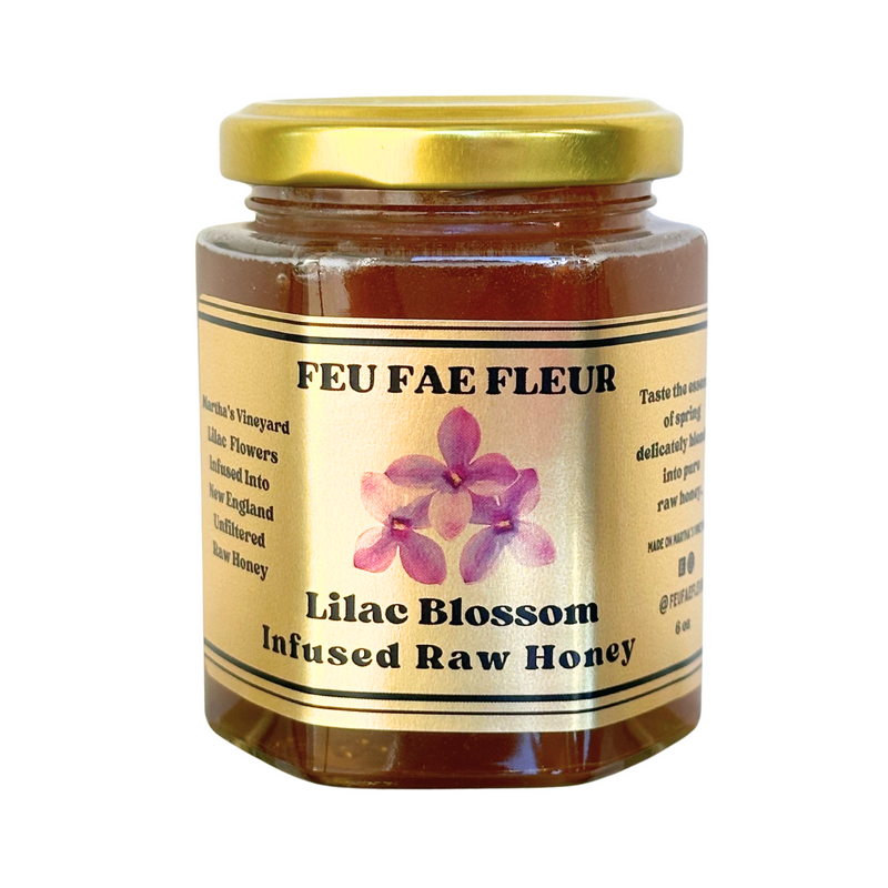 Lilac Petal Infused Raw Honey