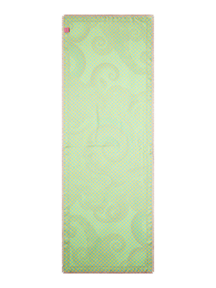 Franco Ferrari Silk Double Sided Waves Print Scarf Timeless Martha's Vineyard 