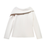 Natan Daisy Structured Scuba Top - Off White Timeless Martha's Vineyard
