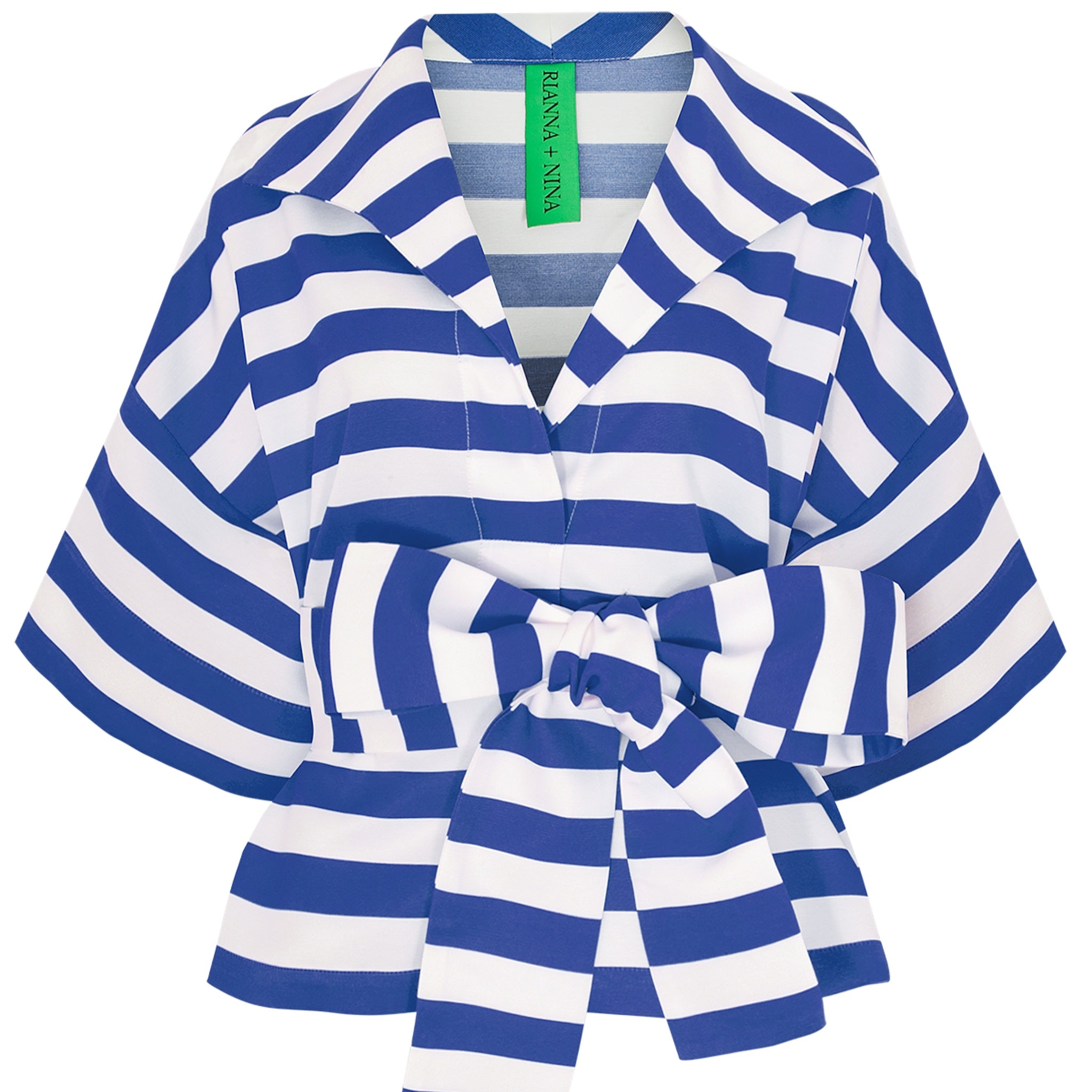 Rianna and Nina Greek Blouse Claudia Naftis Blue Timeless Martha's