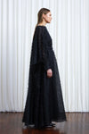 Comfort Found Gown - Black Organza Fringe