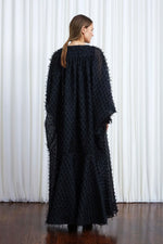 Comfort Found Gown - Black Organza Fringe
