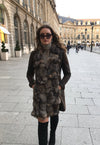 St. Petersburg Short Fur Coat - Black