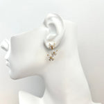 Triple Butterfly Dangle Earrings - Gold Timeless Martha's Vineyard