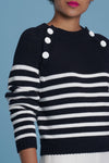 Maison Common Striped Sailors Sweater - Navy + White Timeless Martha's Vineyard 