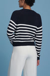 Striped Sailors Sweater - Navy + White