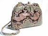 Colombetti Vintage Python Clutch Crossbody Pink Green Timeless Martha's Vineyard 