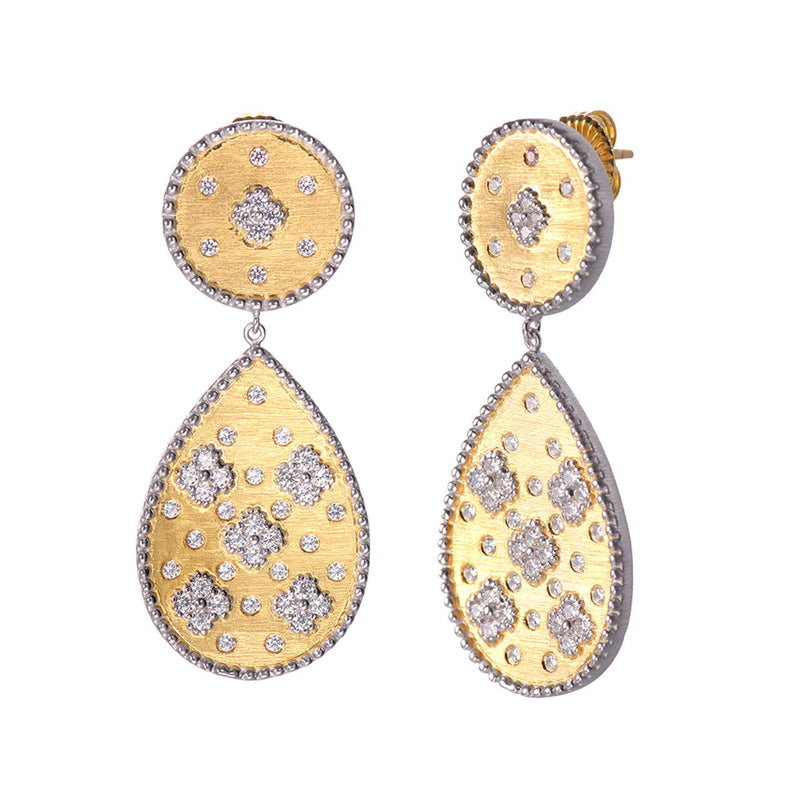 Tear Drop Vermeil Earrings - Gold