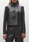 Arma Emy Leather Jacket - Brown Timeless Martha's Vineyard