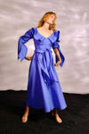 Palmer / / Harding Ardour Blue Cotton Sculptural Dress Timeless Martha's Vineyard 