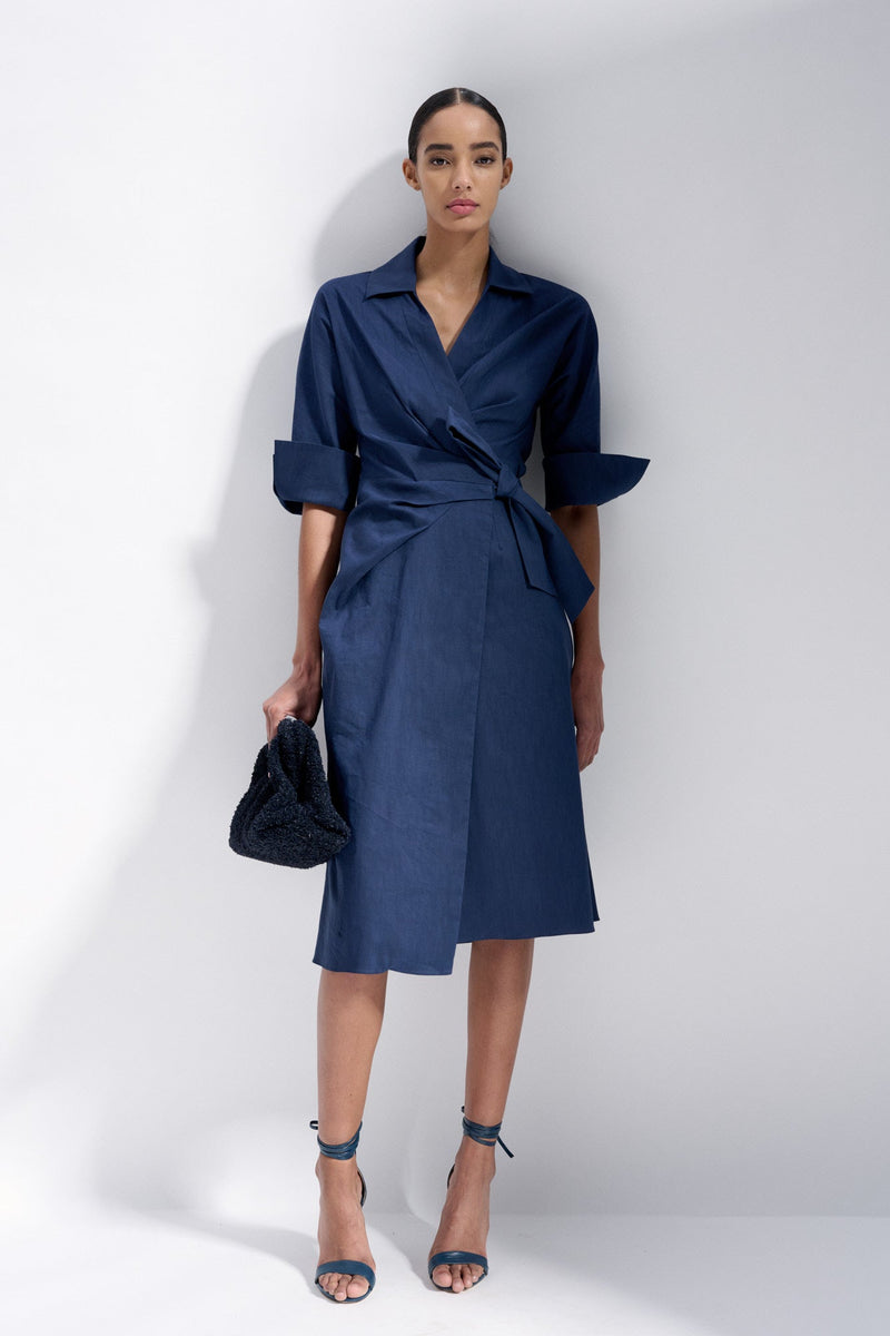Caen Wrap Dress - Poppy Red