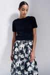 Natan White Love Fantasy Top with Flower Petal Effect Timeless Martha's Vineyard 