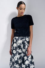 Natan White Love Fantasy Top with Flower Petal Effect Timeless Martha's Vineyard 