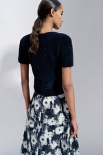 Natan White Love Fantasy Top with Flower Petal Effect Timeless Martha's Vineyard 