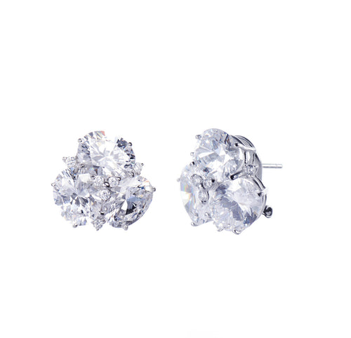 Triple Oval CZ Stud Earrings - More Colors Timeless Martha's Vineyard