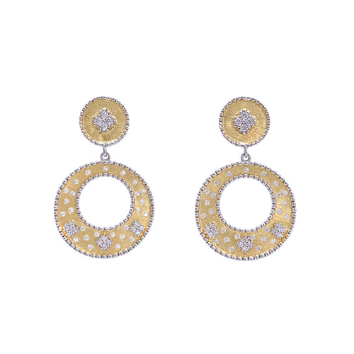Exclusively Ours Clover Center Clover Shape Vermeil Earrings Timeless Martha's Vineyard