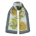 Sabina Savage Oranges and Lemons Silk Rectangle Scarf Timeless Martha's Vineyard 