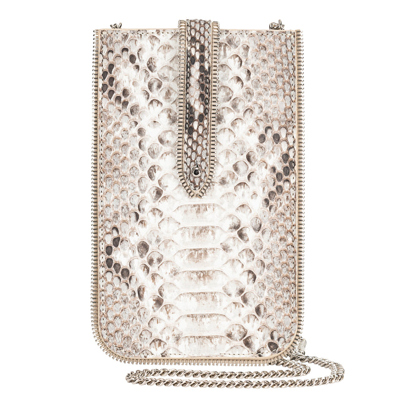 Coralie Paris Smartphone Pouchette - Natural Python Timeless Martha's Vineyard