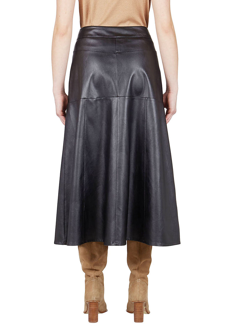Purotatto Leather Skirt Timeless Martha's Vineyard