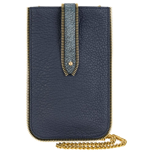 Coralie Paris Smartphone Pouchette - Navy Timeless Martha's Vineyard
