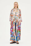 Rianna and Nina Greek Kimono - Caravi Pink  Timeless Martha's Vineyard
