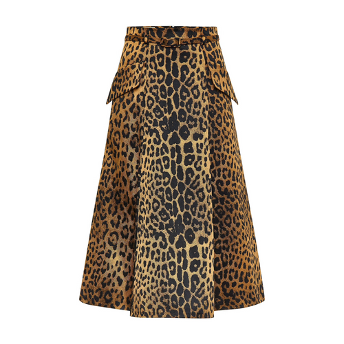 Maison Common Leopard Print Skirt Timeless Martha's Vineyard