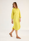 Long Sleeve Shirt Dress - Black