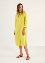 Long Sleeve Shirt Dress - Black