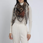 Sabina Savage The Lunar Leopard Wool + Silk Scarf Timeless Martha's Vineyard 