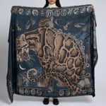 Sabina Savage Lunar Leopard Silk Twill Rectangle Scarf Timeless Martha's Vineyard 
