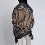 Sabina Savage Lunar Leopard Silk Twill Rectangle Scarf Timeless Martha's Vineyard 
