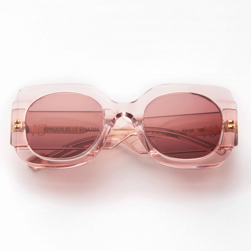Emmanuelle Khanh Round Sunglasses - Pale Pink Timeless Martha's Vineyard
