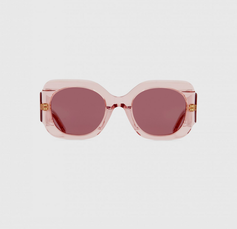 Emmanuelle Khanh Round Sunglasses - Pale Pink Timeless Martha's Vineyard